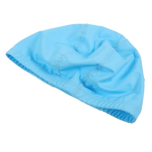 Mikikit Gorro De Natación para Gorro PU para Cabello Gorro De Piscina Resistente para Adultos