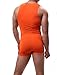 TANBEAN Men's Fashion Swimwear Stretch Sportswear Fitness Clothes Close-Fitting One-Piece Swimsuit (L / 29