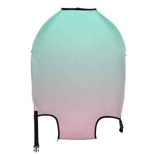 Joisal Pink Green Gradient Suitcase Covers for Luggage Tsa Approved Fit 18-32 Inch Luggage, Travel Accessories2