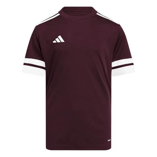 adidas Unisex Kids SQUADRA25 Jersey Short Sleeve Kids, Team Maroon 2/White, 15-16 Years