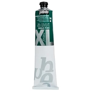 Pébéo – Fijne olie XL 200 ml – olieverf op ftalalocyanine smaragd, olieverf op pebeo-olie, smaragdgroen, 200 ml
