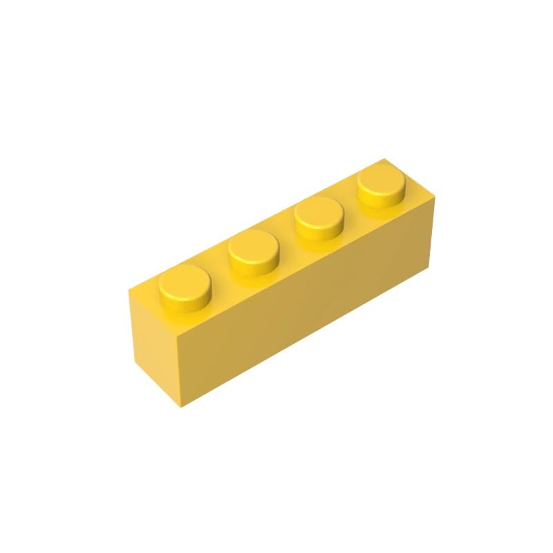 3010 Basic Bricks Brick 1x4 50 Pieces GDS-534 Compatible with Lego Building Blocks Color:Yellow