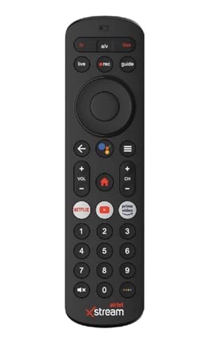 Image of Remote Compatible for Airtel Xstream Set Top Box - Without Voice - with Hotkeys (Netflix, YouTube and Prime Video) (NONVOICE)