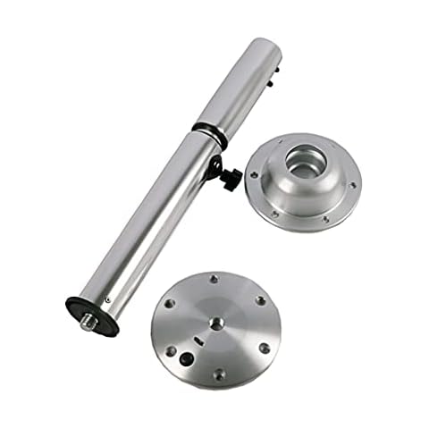 FWNT Aluminum alloy marine table brackets,Removable Telescopic Table Leg Kit for RV, Caravan, Motorhome, Camper, Yachts(22.24-28.35in) Cover