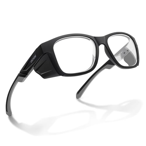 UKNOW Safety Glasses - Photochromic Lenses - Eye Protection with Side Shields - ANSI Z87.1 Protective Eyewear - UV Protection