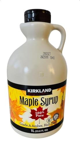 Harrissen Select 100% Pure Maple Syrup 1L | Grade A Amber Rich Taste | Natural Sweetener for Pancakes Waffles Desserts & Baking | Authentic Canadian Maple Syrup | No Additives or Preservatives