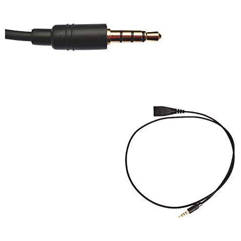 GEQUDIO 3.5 mm jack cable single - compatible with FritzFon C6, MacBook, Smartphone, Speedphone, Notebook, PC, Laptop Cover