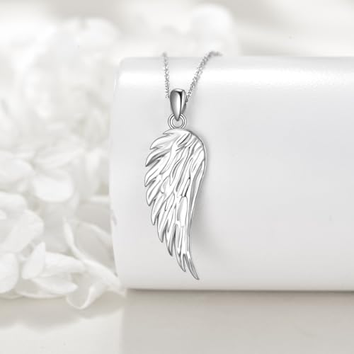 Angel Wing Necklace 925 Sterling Silver Guardian Angels Wing Pendant Amulet Healing Jewelry Gifts for Women2