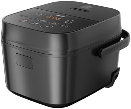 （04:30時点） 【Amazon.co.jp限定】[山善] 炊飯器 一人暮らし 5.5合 3種類炊き分け機能 マイコン式 低温調理 無洗米モード 保温 予約機能 ブラック AMRC-10M(B)