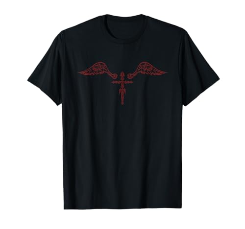 Goth cross biblically accurate wings egirl eboy y2k emo alt t-shirt