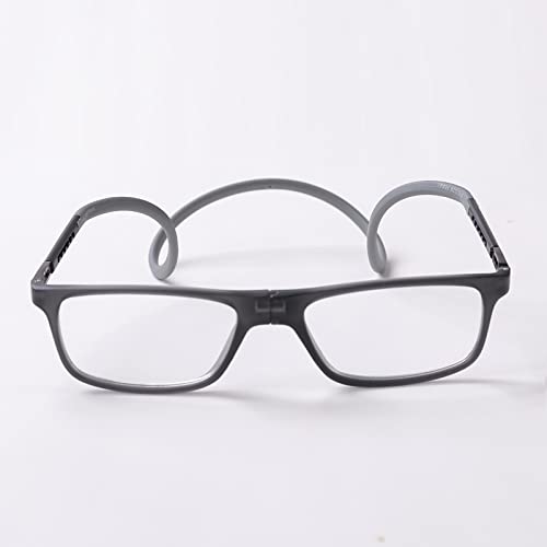 Image of Intellilens Magnetic Reading Glasses (Grey) - +1.00