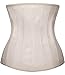 YIANNA Womens Waist Trainer Underbust 25 Steel Boned Sports Fitness Workout Hourglass Body Shaper Weight Loss, YA1210-Beige-XL
