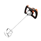 agitador industrial portatil precio ★ mezclador de paletas: agitador de 220V, la longitud de la barra de agitación M14 es de 60 cm / 23.62 pulgadas, que se puede usar para mezclar varios materiales en la industria y la construcción, utilizando la barra de agitación M14, más gruesa y más duradera.