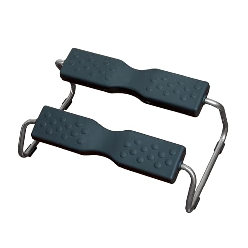 DUOREST(デュオレスト) フットレスト デスク下 足裏を2点で支える ふくらはぎサポート 高さ2段 角度調節 頑丈 足置き 足置き台 オットマン グレー DR-940