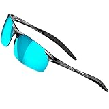 Al-Mg - Gafas de sol polarizadas para hombre, diseño cómodo y moderno, ofrecen una protección de primera clase contra los rayos dañinos del sol.