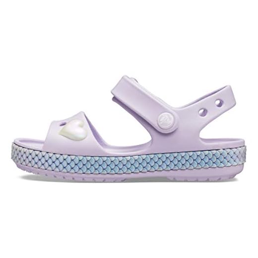 Crocs Unisex barn Crocband Imagination Ps sandaler, Lavendel - 24/25 EU