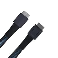 Cosentoll Oculink Kabel PCIe 4.0 SFF-8611 4i Cable Männlich Verlängerungskabel für eGPU Mini PC SSD Handheld-Spielkonsolen Laptops (100cm)