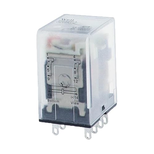 Relé intermedio MY2P HH52P interruptor electromagnético con base de 8 pines 48V 4