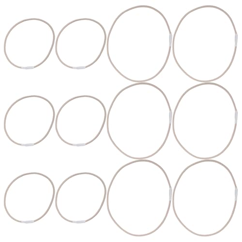 TOBBOMEY Fasce Elastiche Antiurto in Gomma per Supporto Microfono 12 Pezzi Anelli di Ricambio Isolanti per Registrazione Streaming e Podcasting Elastici Sostitutivi Resistenti e