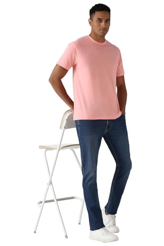 Image of Peter England Men's Cotton Regular Fit Crew Round Neck Tshirt