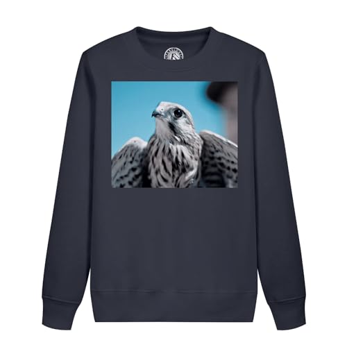 Sweatshirt enfant faucon gris anti-irritation pour peau sensible