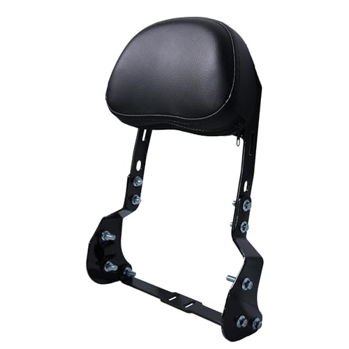 JMCHstore Mini Bike Backrest Sissy Bar w/Cushion for Coleman B200 B200R B200RSV B200C B200V RB200 RT200 Mega Moto B212 MAX - adjustable height slots padded backrest cushion for rider support