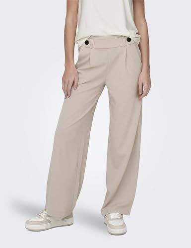 Jdy Jdygeggo New Long Pant Jrs Noos, Pantaloni, Gray/Dettaglio: Bottoni Neri, M Donna - 2
