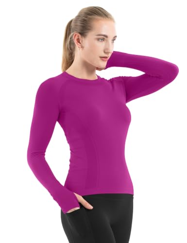 Image of MathCat Seamless Long Sleeve Workout Tops for Women