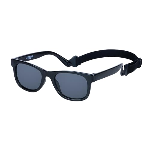 Image of COCOSAND Baby Sunglasses with Strap Polarized Flexible Square UV400 for Infant Toddler Boys Girls Age 0-24 Months