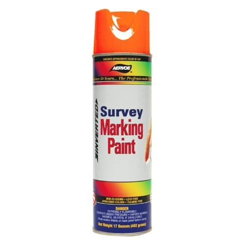 Aervoe 230 Fluorescent Survey Marking Paint, Aerosol 17 Ounce (Red/Orange) #TOP18