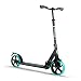 Lascoota Scooters for Kids 8 Years and up - Quick-Release Folding System - Dual Suspension System + Scooter Shoulder Strap 7.9" Big Wheels Great Scooters for Adults and Teens (Aqua, Kids/Adult)