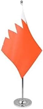 AZ FLAG Bahrain Table Flag 6x9 in Bahrain Satin Metal Base