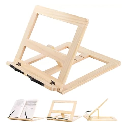 Opiniones de Soportes para libros de cocina Top 5. 49 Kopira Soporte de Libro para Lectura, Soporte de Libro Ajustable para Computadora y Tableta, Atril de Lectura Portátil Plegable, Estantes de Exhibición Libro de Recetas...