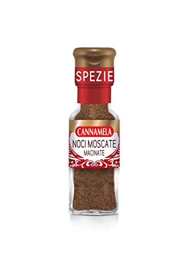 Cannamela, Linea Maxi Oro, Noci Moscate Macinate, Confezione da 55g, per Piatti a Base di Carne, Purè di Patate, Besciamella e Pasta Ripiena, Ideale per Preparazioni Dolci e Salate