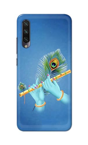 Image of PRINTFIDAA Printed Hard Back Cover Case for Mi A3 Back Cover (Flute in Krishna Hands) -112