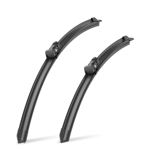 Image of 24 inch20 inch (Top Lock) Windshield Wiper Blades Automotive Replacement for A4 A5 Q5 S4 S5 2008-2025 A4 ALLROAD RS5 SQ5 2014-2025 A6 ALLROAD A7 S6 S7 RS6 RS7 2018-2025 OEM Quality Premium 2 Pack