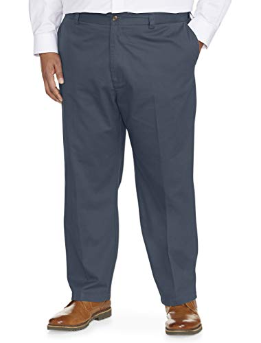 Amazon Essentials Men's Big & Tall Loose-fit Wrinkle-Resistant Flat-Front Chino Pant fit by DXL, Navy, 50W x 28L