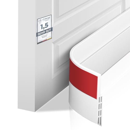 Preisvergleich Produktbild aboveArmor Türdichtung Zugluftstopper für Türen, Türdichtung Selbstklebend, Tür Zugluftstopper, ideal als Haustür Dichtung, Schallschutz, Kälteschutz, Warm Halten, Energie Sparen 100cmx5cmWeiß