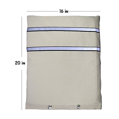 Backflow Preventer Protection, 16”W x 20”H Winter Cover, Insulated Cover Pouch for Irrigation Back flow Valve, Sprinkler Valves in Snow or Sun Exposure, Winterizing - Thumbnail 6