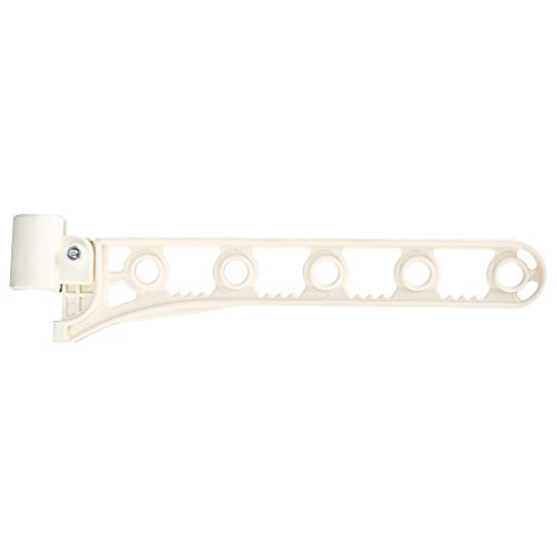 BAOYOUNI Crochet Ivoire Accessoires Pince à Linge avec vis et mandrin pour pôle de Tension Séchoir pour Support de Linge, Support de buanderie 1 pièce Cover