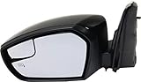 Kool Vue Mirror Compatible with Ford Escape 2017-2018 Driver Side Power Manual Folding Heated with BSG Paintable