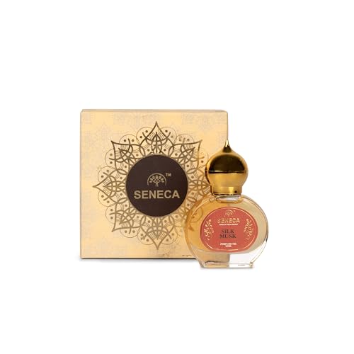 Image of Seneca 12ML Silk Musk Attar - Premium Non-Alcoholic Roll-On Perfume | Long-Lasting Unisex Fragrance, Arabic-French Blend, Ideal Gift Choice