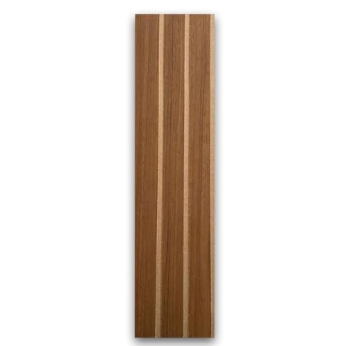 Painel Placa Ripado Em MDF 45x11 cm Auto Colante Kit Com 10 Peças (Caramelo)