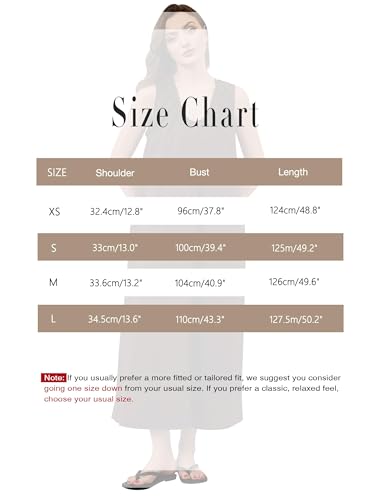 Image of Women Sleeveless Ruched Maxi Dress Scoop Neck Long Elegant Dresses Wide Shoulder Strap Blouse Dress with Side Pockets