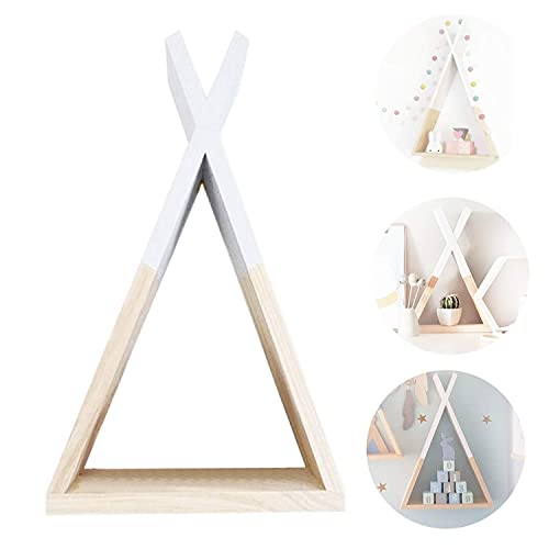 Nacnic White Nordic Style Wall Shelf. Triangle Wooden Shelf. Triangular Wooden Shelf Storage. Median #TOP1