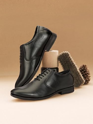 Image of Leatherful Formal Lace-up Derby Shoes for Men | Full Grain Leather | Office, Party, All Occassion | Genuine Leather | Smart Casual YKDB040