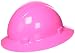 Hard Hat, Full Brim, PINK Hi-Visibility, 4 point Ratchet Suspension
