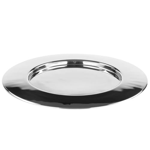 Fink großer Edelstahl Platzteller Ø 33 cm - ideal als Unterteller & Servierplatte