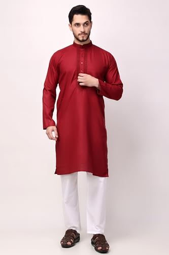 Image of Royal Kurta Men's Cotton Printed Kurta Pyjama