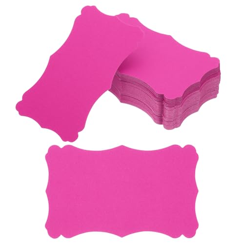 Mini étiquettes en papier dentelle rose pour emballage cadeau DIY raffiné